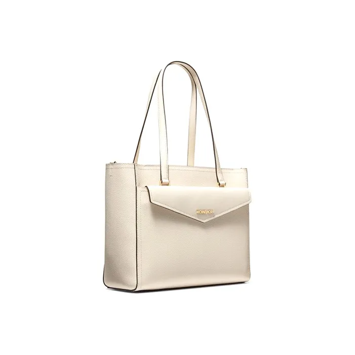 MICHAEL KORS Maisie Leather 3-in-1 Combo Bag Tote Bag Shoulder Bag Crossbody Bag Large Size Women's Cream White-3