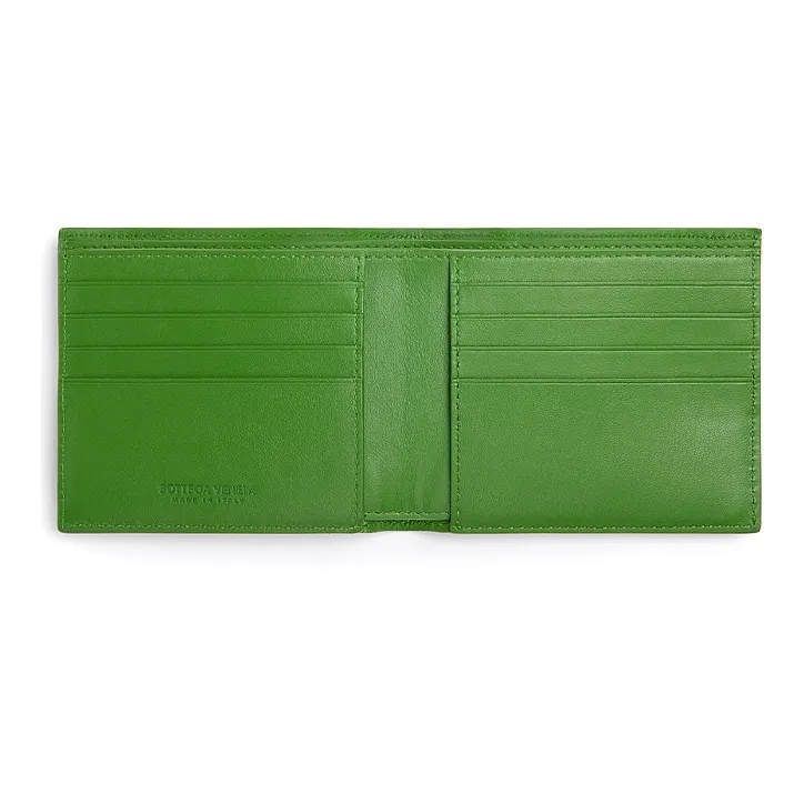 Bottega Veneta Leather Wallet Men's Green-2