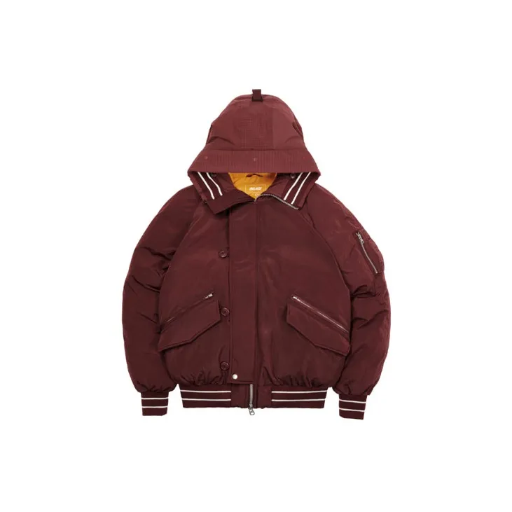 PALACE ULTIMO Series Parka Coats Unisex Burgundy-3
