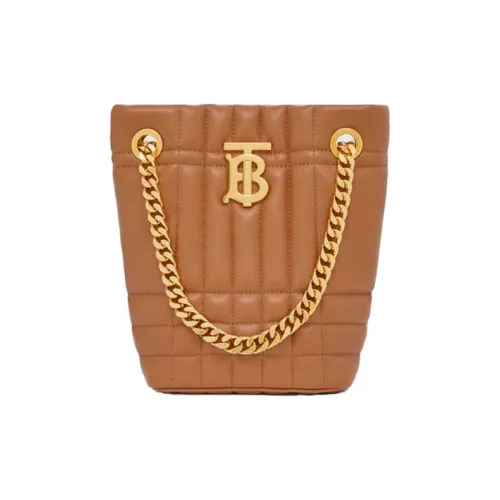 Burberry Lola Lola Bag Sheepskin Storage Bag Bucket Bag Shoulder Bag Crossbody Bag Handbag Mini Women's Maple Brown