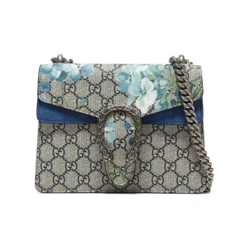 GUCCI Dionysus Canvas With Leather Shoulder Bag Crossbody Bag Mini Women's Beige/Blue