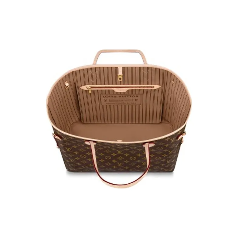 LOUIS VUITTON NEVERFULL Coated Canvas With Leather Combo Bag, Tote Bag, Shopping Bag, Handbag, Shoulder Bag Women's-4