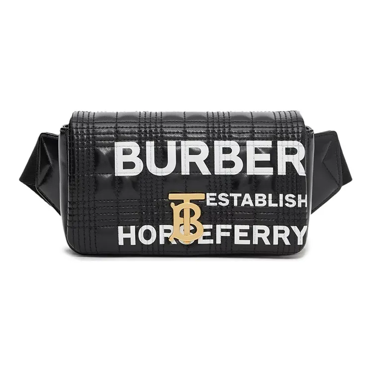 Burberry Lola Bag Lambskin Fanny Pack, Sling Bag, Crossbody Bag Regular Women's Black-0