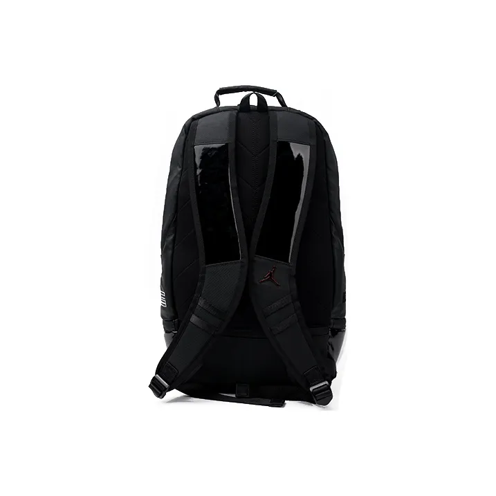 Jordan Fabric Basketball Bag Backpack Regular Unisex Bred Black Red/Red-1
