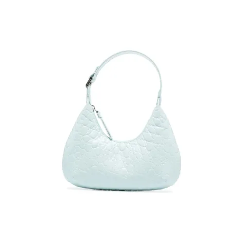 By Far Cow Leather Shoulder Bag, HOBO Bag, Handbag Regular Women's Ice Blue