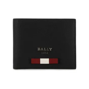 BALLY Cow Leather Wallet Men's Black