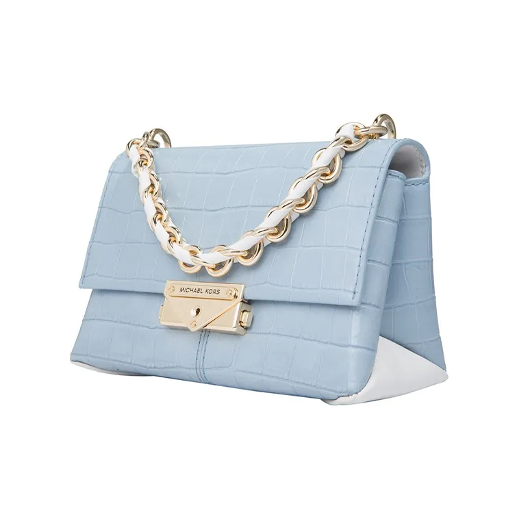 MICHAEL KORS Cece Cow Leather Crossbody Bag, Shoulder Bag Women's Blue-1