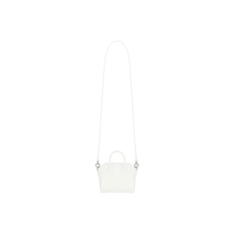 GIVENCHY Cow Leather Handbag Shoulder Bag Crossbody Bag Mini Women's Ivory White-1