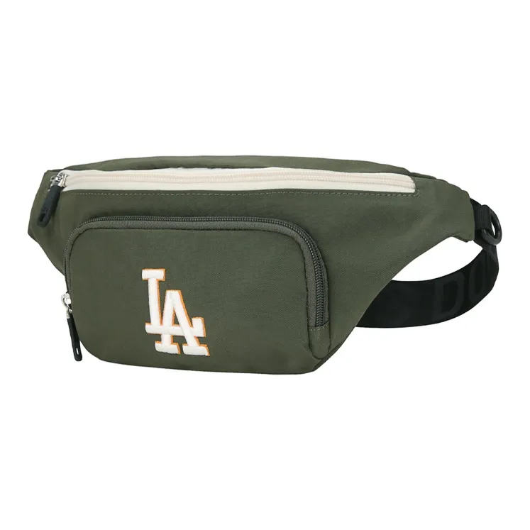 MLB Nylon Fabric Polyester Fanny Pack Regular Unisex Army Green-1