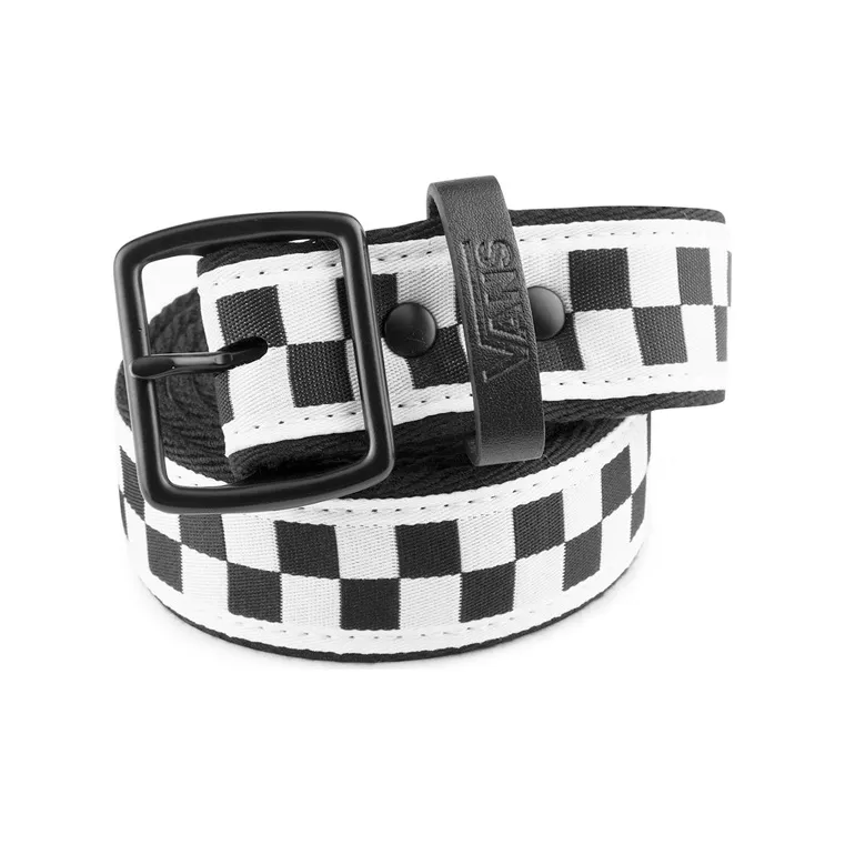 Vans Sports Belts Men Black White Checkerboard-1
