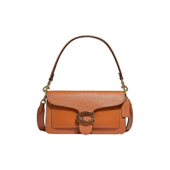 COACH Leather Handbag, Shoulder Bag, Crossbody Bag Medium Size Women's Brown