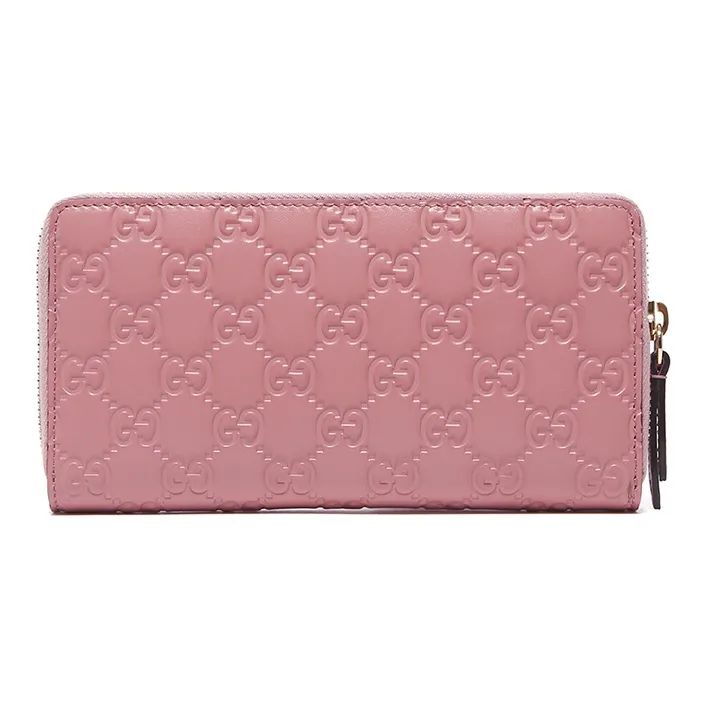 GUCCI Leather Wallet Women's Pink-2