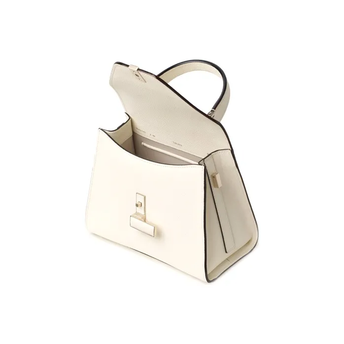 Valextra Calfskin Handbag, Shoulder Bag, Crossbody Bag Mini Women's White-7