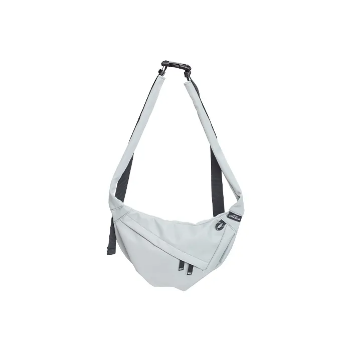 MYEDITION Shoulder Bag, Cell Phone Pouch, Crossbody Bag Nylon Polyester Black/Gray Unisex-21