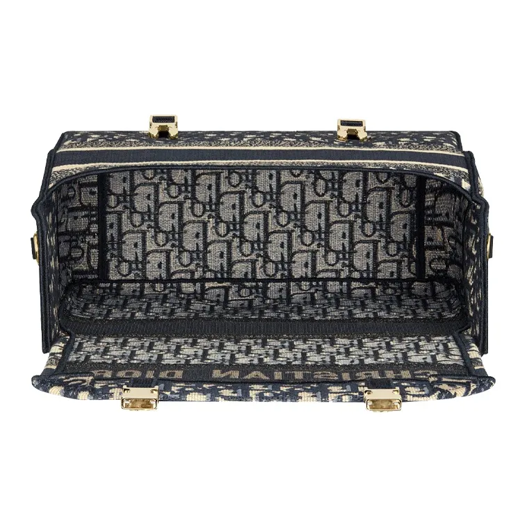 DIOR DiorCamp Fabric Messenger Bag Box Bag Handbag Crossbody Bag Shoulder Bag Women's Blue-5
