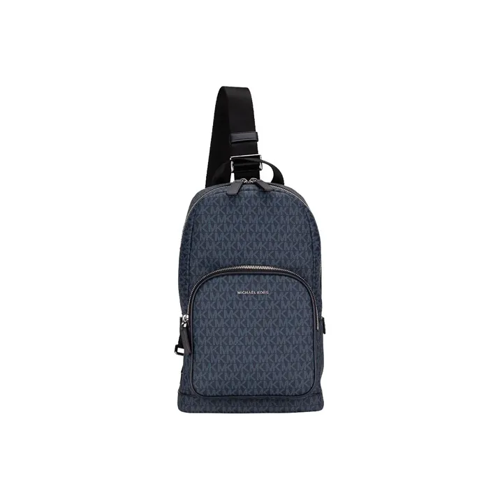 MICHAEL KORS MICHAEL KORS Luggage Collection Canvas Shoulder Bags Fanny Pack Sling Bags Men's Navy-0