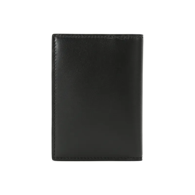 Alexander McQueen Leather Card Clip Card Holder Men's Black-2