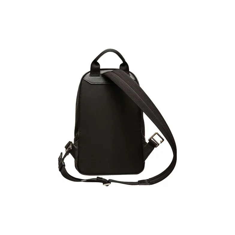 BALLY Fabric With Nylon Crossbody Bag, Shoulder Bag Regular Unisex Black-2