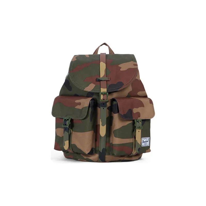 Herschel Polyester Backpack Small Size Unisex Green Camouflage-0