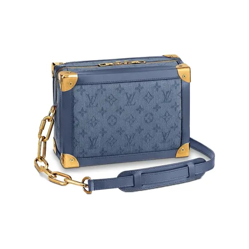 LOUIS VUITTON Soft Trunk Monogram Denim Blue