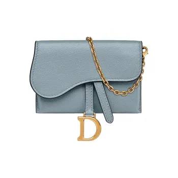 DIOR Goatskin Crossbody Bag Shoulder Bag Women's Cloud Blue