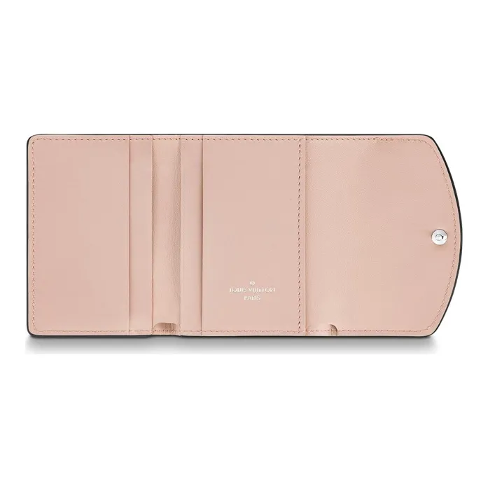 LOUIS VUITTON Calfskin Wallet Women's Pink-2
