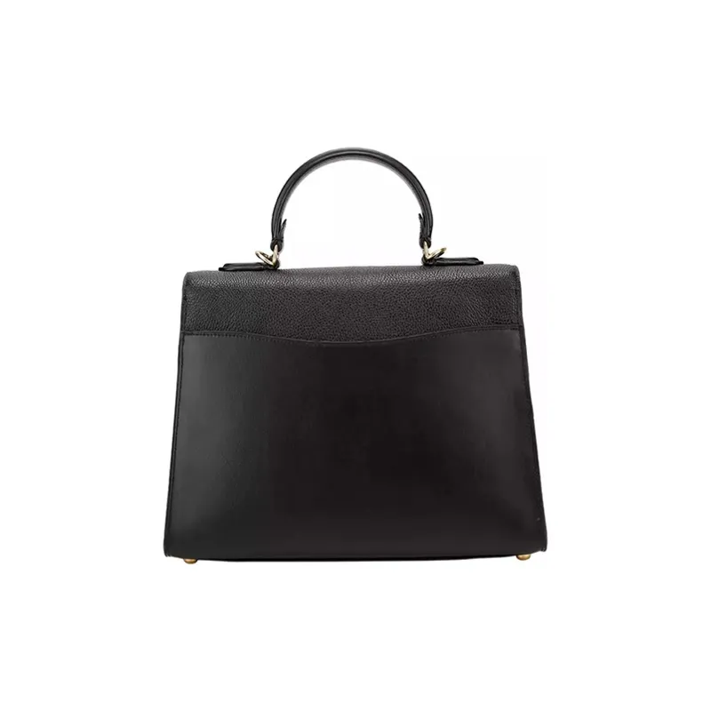 COACH Tabby Leather Handbag Shoulder Bag Crossbody Bag Large Size Women's Black-3