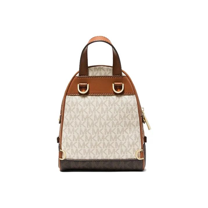 MICHAEL KORS Rhea Zip Leather Backpack Mini Women's Brown Multicolor-1