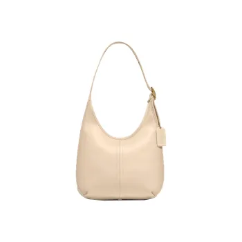 COACH Ergo Leather Crescent Moon Bag Handbag Shoulder Bag Women's Ecru
