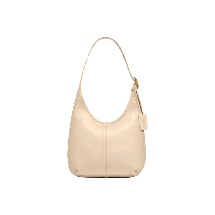COACH Ergo Leather Crescent Moon Bag Handbag Shoulder Bag Women's Ecru-0
