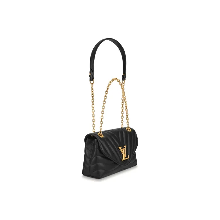 LOUIS VUITTON Lv New Wave Chain Bag Quilted Black-1