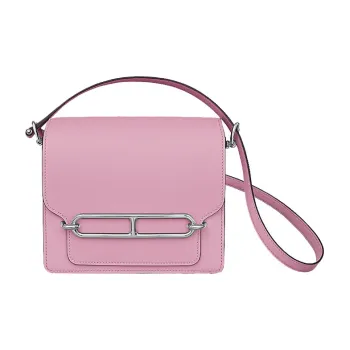 HERMES Roulis Swift Leather Pig Nose Bag, Shoulder Bag, Crossbody Bag Mini Women's X9 Mauve Sylvestre Mallow Purple