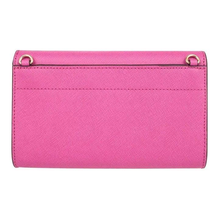 MICHAEL KORS Jet Set Travel Cow Leather Shoulder Bag, Crossbody Bag Women's Pink-3