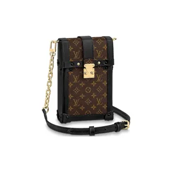LOUIS VUITTON Pochette Trunk Verticale Monogram Brown/Black