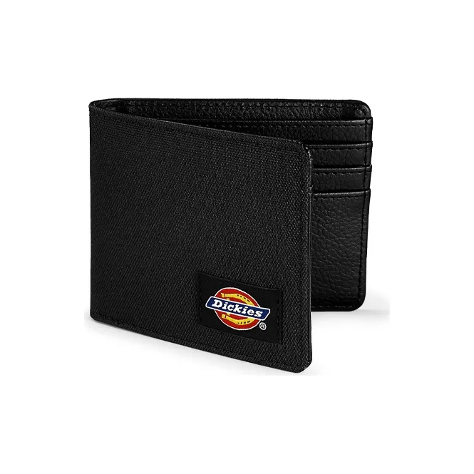 Dickies Canvas Canvas Bag Card Holder Wallet Small Size Unisex Black-1