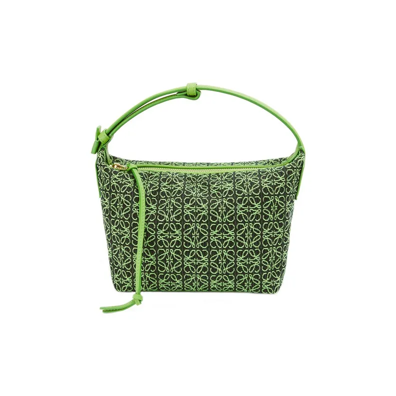 LOEWE Cubi Bag Small Anagram Jacquard Green/Apple Green-0