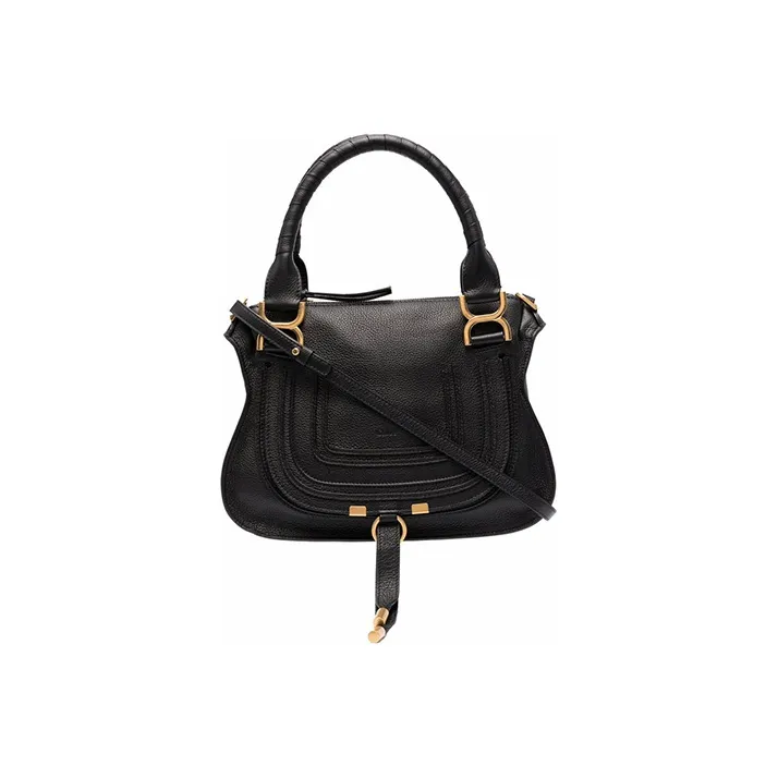 Chloe Cow Leather Clutch Women's Black-0