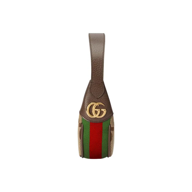 GUCCI Ophidia Canvas With Leather Shoulder Bag, Handbag, Shoulder Bag Women's-3
