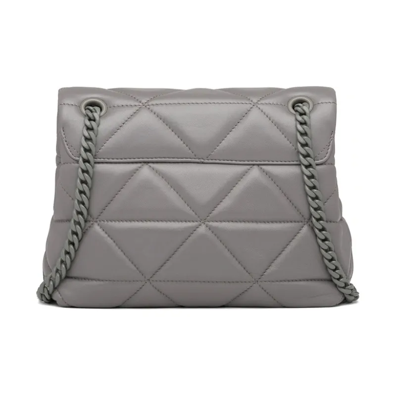 PRADA Nappa Leather Shoulder Bag Crossbody Bag Regular Women's Marble Gray-2