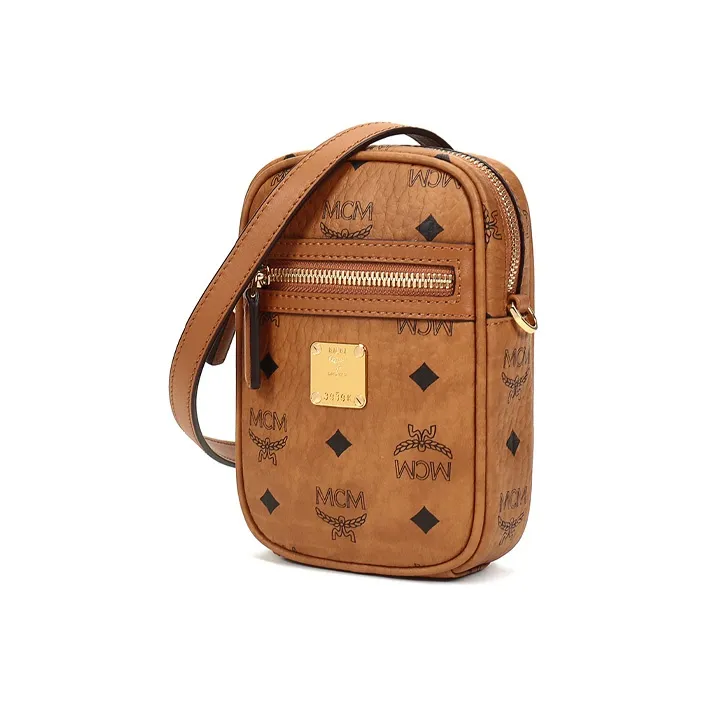 MCM Klassik Visetos Artificial Leather Shoulder Bag, Crossbody Bag Extra Mini Unisex-1