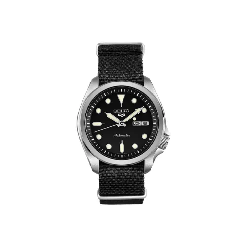 SEIKO Men’s 5 Series Automatic Mechanical Watch SRPE67K1 Black