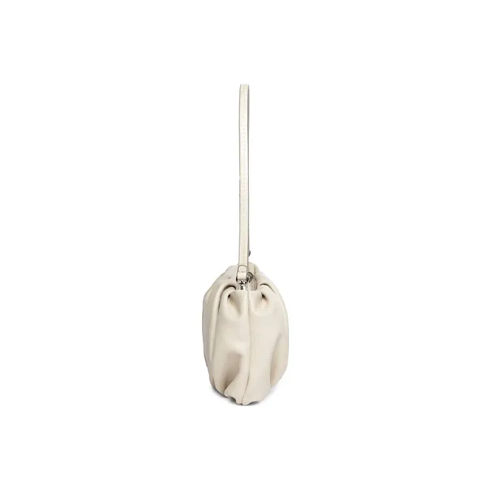 Staud Soft Leather Cloud Bag Shoulder Bag Clutch Handbag Small Size Women's Cream White-2