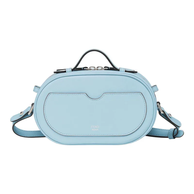 FENDI O'Lock Calfskin Camera Bag Handbag Shoulder Bag Crossbody Bag Mini Women's Light Blue-1