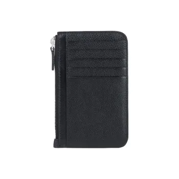 Balenciaga ESSENTIAL Cow Leather Wallet Regular Women's Black