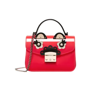 Furla Candy PVC Shoulder Bag Crossbody Bag Regular Women's Red