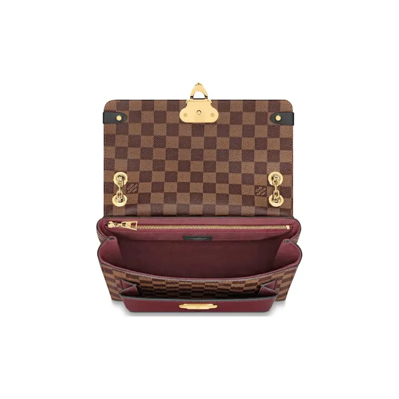 LOUIS VUITTON Vavin Canvas With Leather Weiwei An Canvas Bag, Handbag, Shoulder Bag Women's Burgundy-3