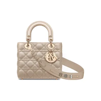 DIOR Lady DiorMy ABCDior Sheepskin Dior Bag Shoulder Bag Crossbody Bag Handbag Small Size Women's Natural