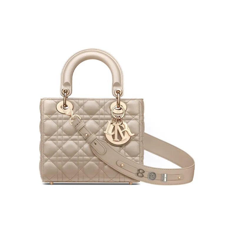 DIOR Lady DiorMy ABCDior Sheepskin Dior Bag Shoulder Bag Crossbody Bag Handbag Small Size Women's Natural-0