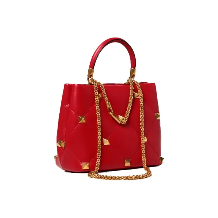 Valentino Leather Handbag Shoulder Bag Crossbody Bag Regular Women's Red-1
