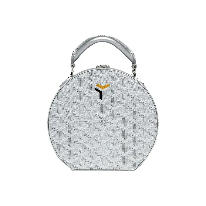 GOYARD ALTO Canvas With Leather Crossbody One Shoulder Handbags Mini Women's Silver-0